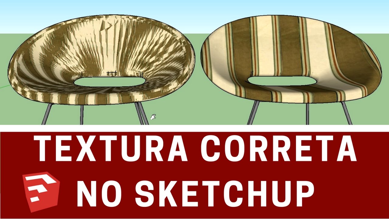 Texturize Corretamente no Sketchup com 2 Cliques
