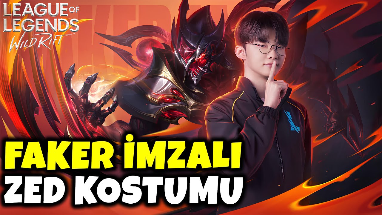 FAKER İMZALI YENİ ZED KOSTÜMÜ EFSANE (BARON ÇALDIM OYUN DÖNDÜ)