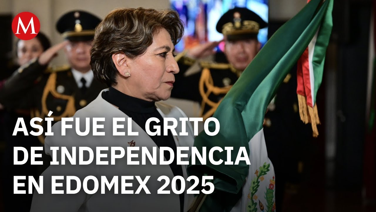 Delfina Gómez lidera el Grito de Independencia en Edomex 2025