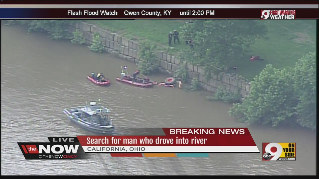 Water rescue for man in Ohio River