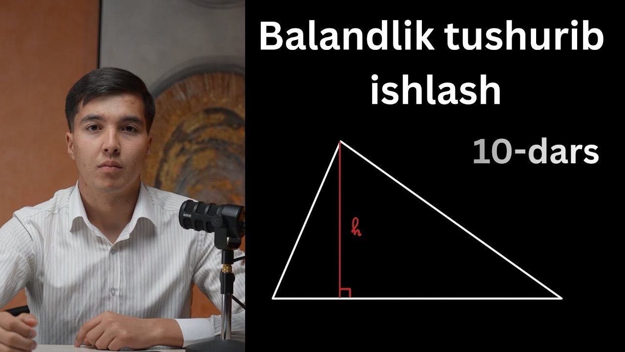 10- dars Balandlik tushurib ishlash