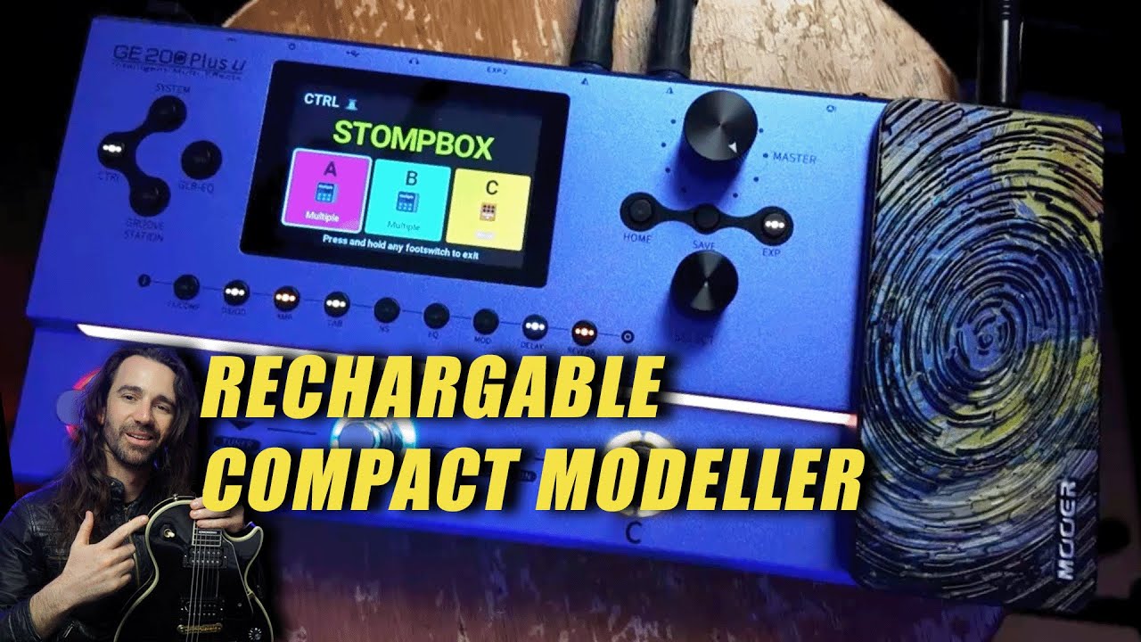 Battery Powered Modeller, Looper & Multi-Fx | Mooer GE200 Plus Li