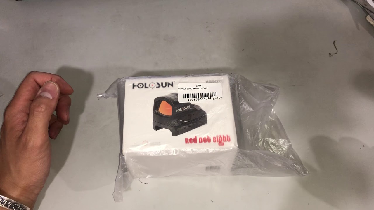 Holosun 507C Red Dot Optic Unboxing