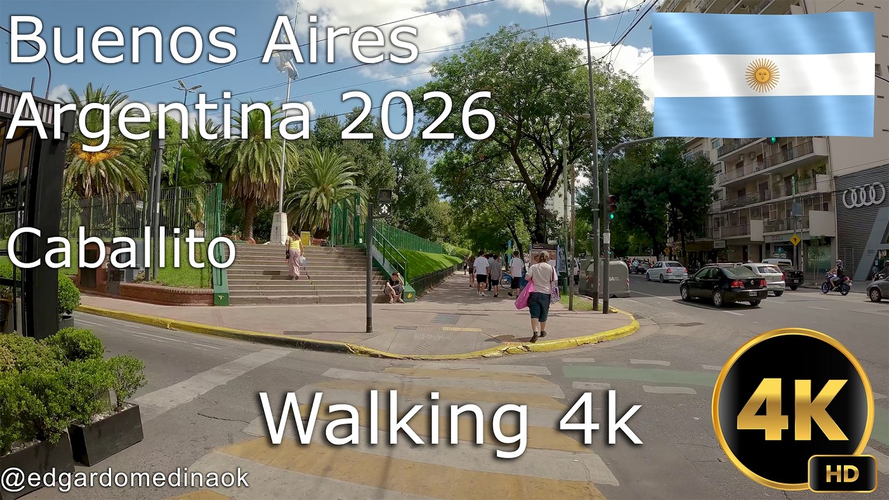 Buenos Aires 2026 Walking 4k