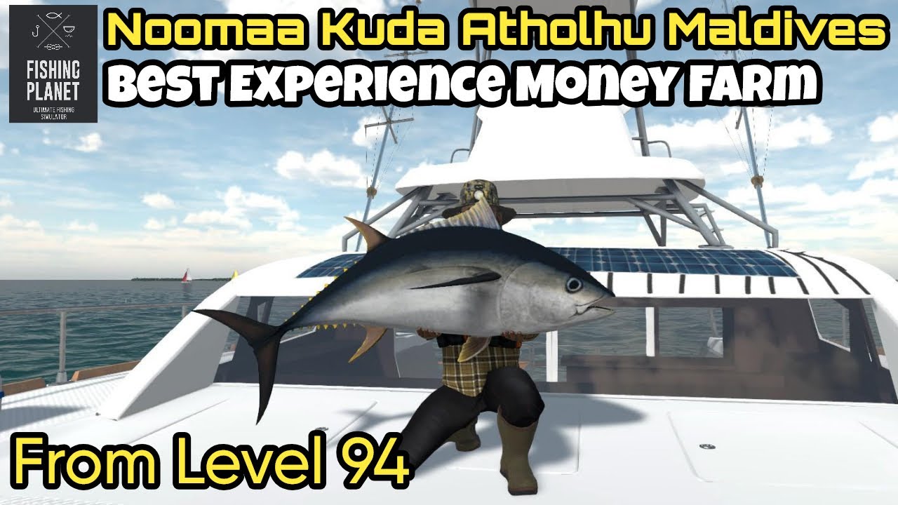 Fishing Planet: Maldives, Best Experience Money Farm From Level 94, No Black Marlin 300K Xp /h Guide
