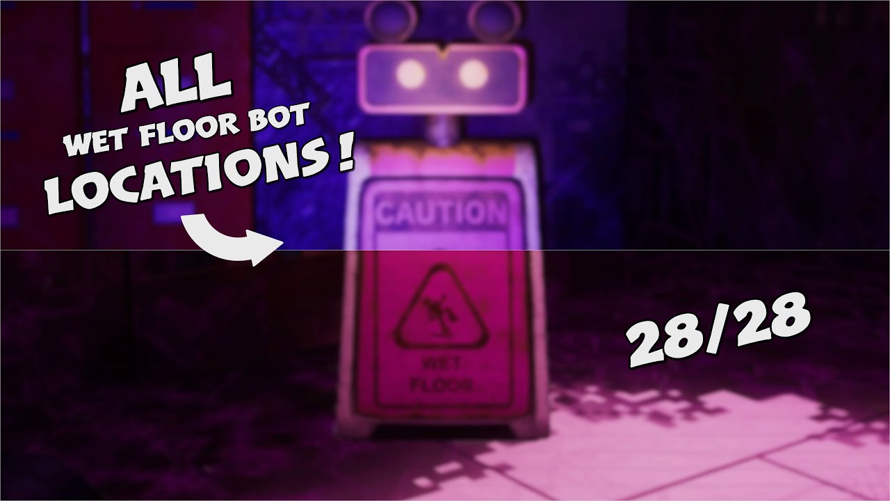 ALL WET FLOOR BOT LOCATIONS | Five Nights at Freddy's: Security Breach RUIN (Guide)