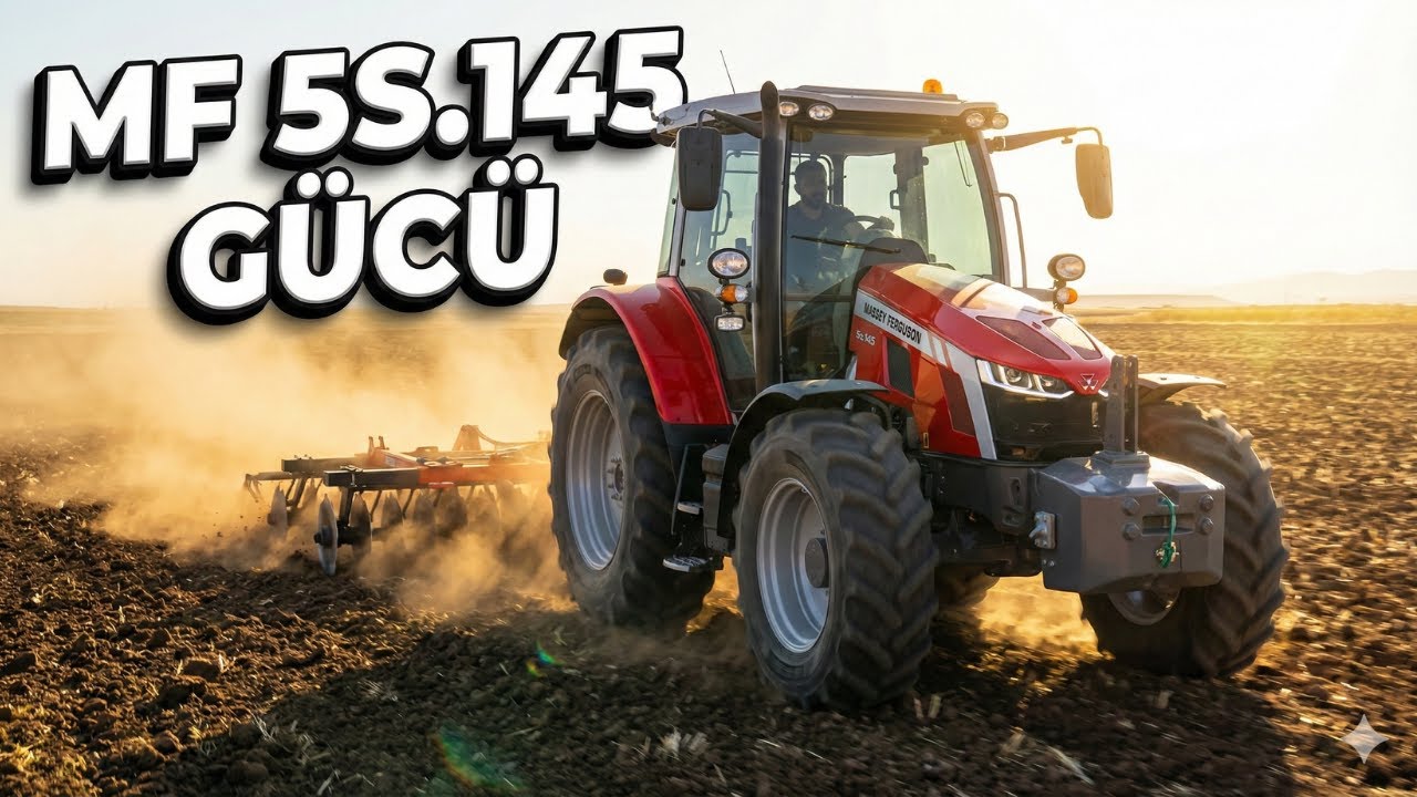 MASSEY FERGUSON 5S.145: Tarlanın Tozunu aldık! POV Sürüş!