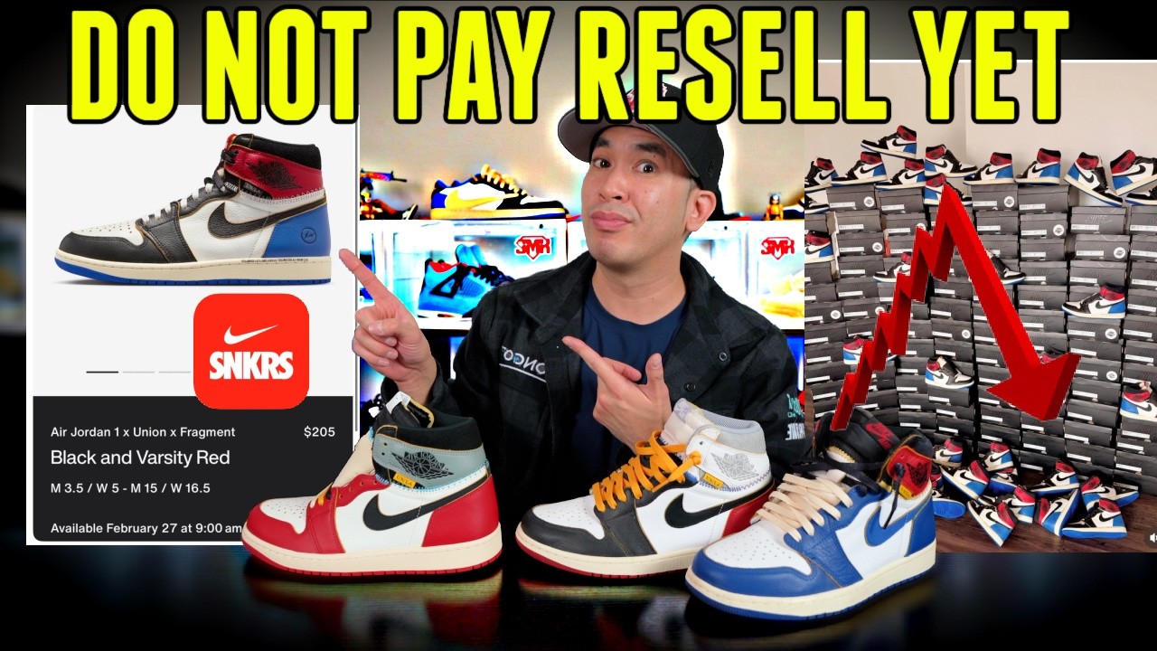 DO NOT PAY RESELL 📉📉 LOADED UNION FRAGMENT DROPPING ON SNKR APP WILL IT BE EASY COP ?!!!