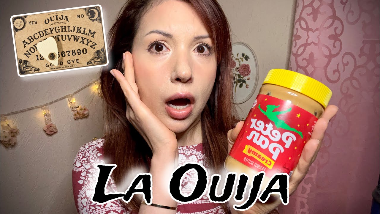 ASMR Comiendo Crema de Cacahuate + Historia Paranormal! | La Ouija - Parte 1/2