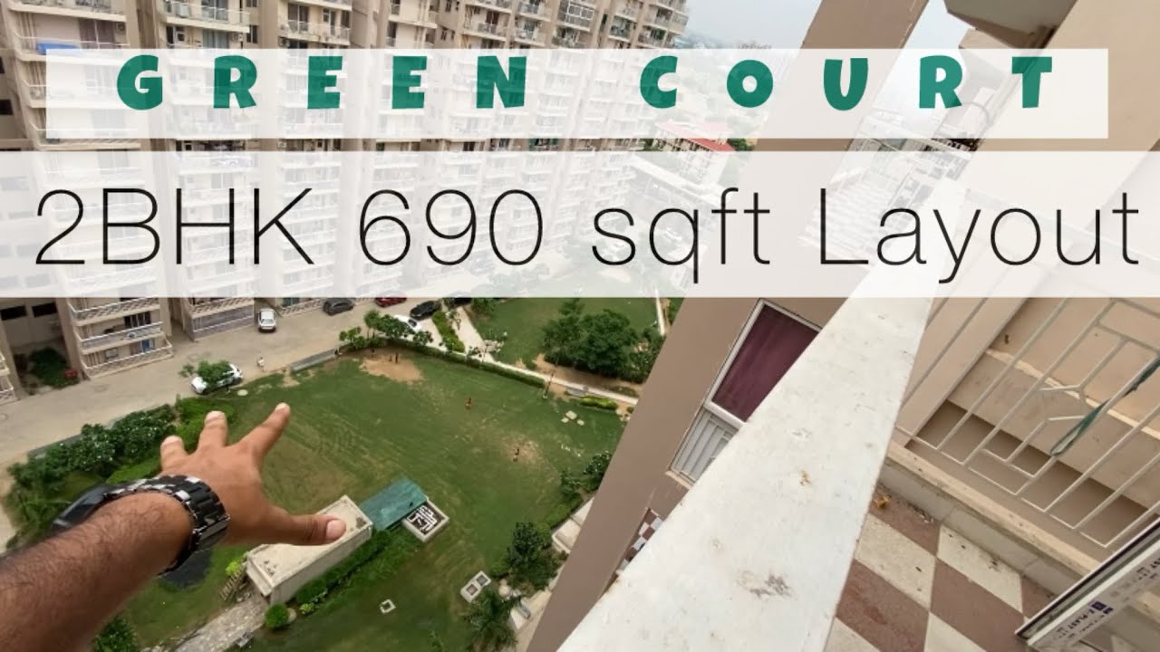 Green Court Sector 90 Gurgaon | 2BHK 690 sq ft layout | Dan search 9755937624