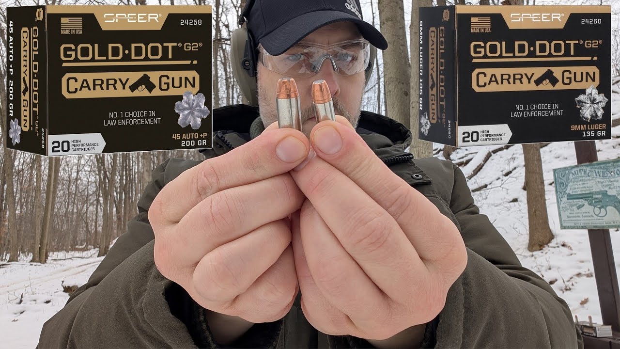 Short Barrels 9mm VS .45 ACP in Subcompact Pistols! Speer Gold Dot G2 Carry Gun - Ballistic Gel Test