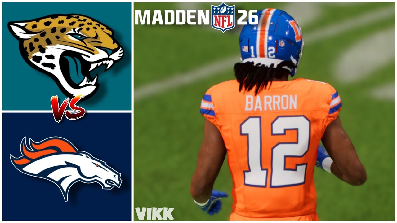 Jaguars vs Broncos Simulation (Madden 26 Rosters)