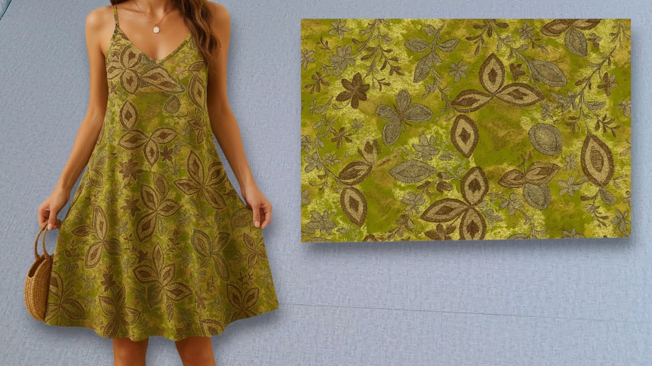 🔥WOW✂️Only 1 meter fabric 🧵Summer Stylish Dresses Cut and Sew in 10 Minutes 💃 Summer Trends Dress