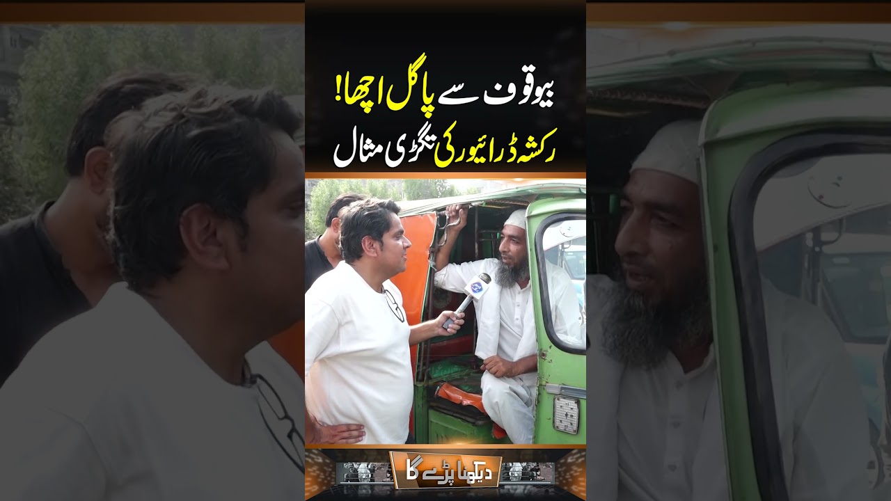 Bewaqoof Say Pagal Acha Riksha Driver Ki Tagri Misal | Daikhna Paray Ga | Lahore Rang