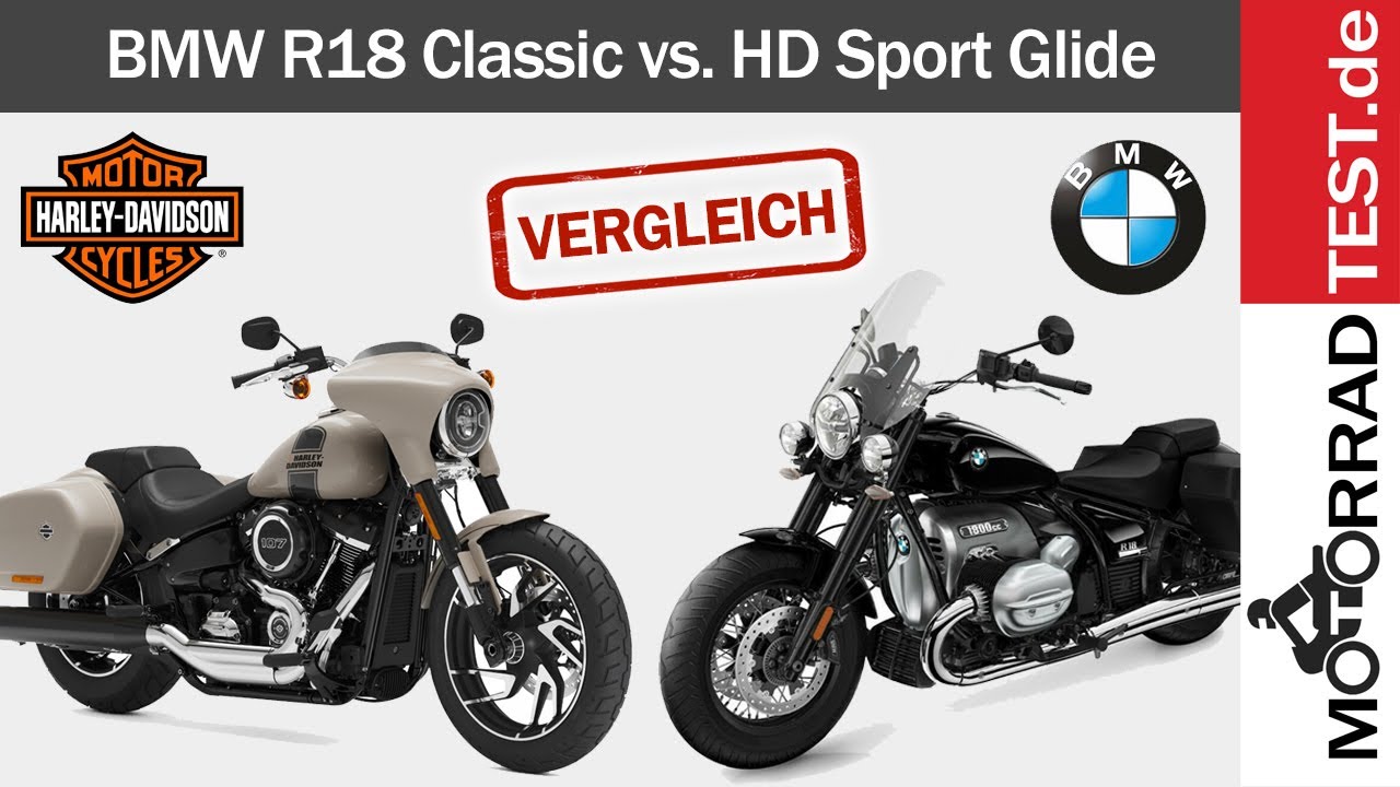 Harley Davidson Sport Glide vs. BMW R18 Classic | Vergleich der beiden Cruiser-Tourer aus USA/GER.