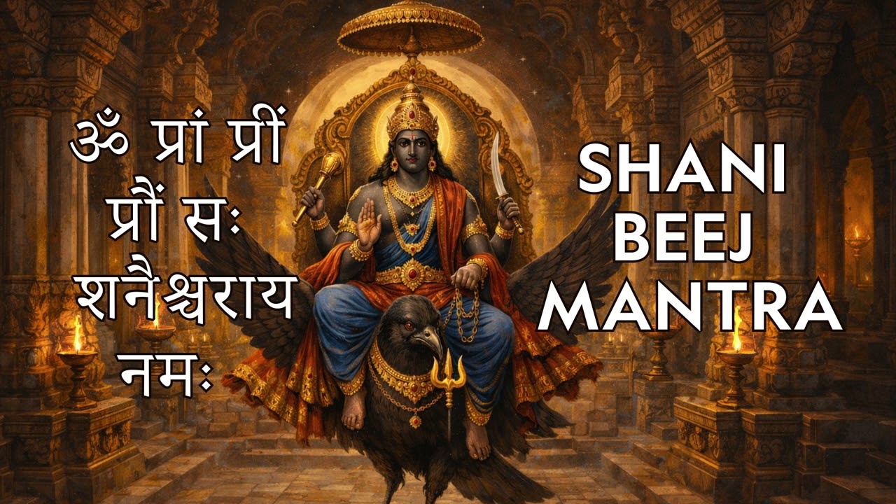 Shani Beej Mantra | ॐ प्रां प्रीं प्रौं सः शनैश्चराय नमः | Saturday Special #ShaniMantra #ShaniDev