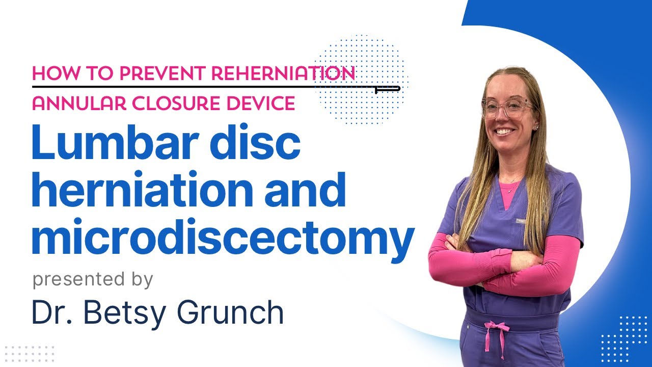 Lumbar disc herniation and microdiscectomy | how to prevent reherniation | annular closure device