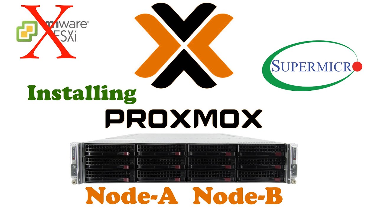 Installing Proxmox 7.2  OVER IPMI iKVM SuperMicro Dual Node Server !