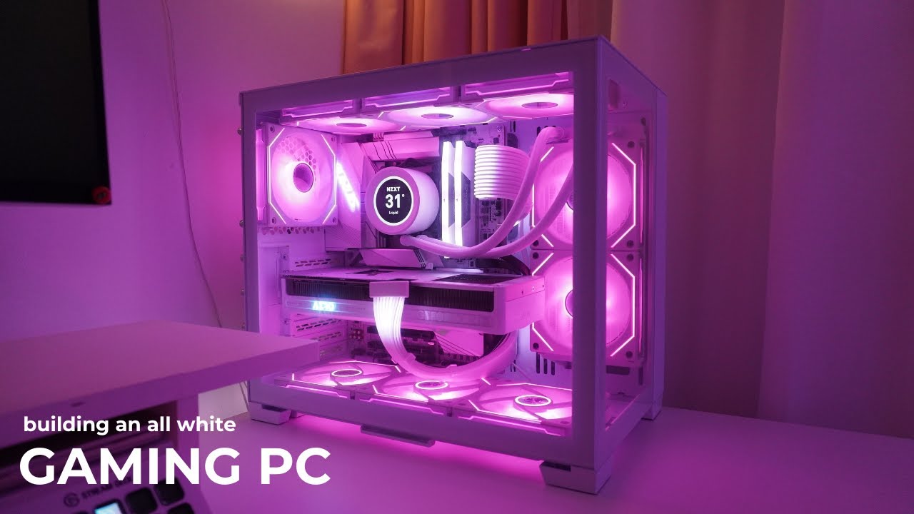 Aesthetic white pc build | RTX 5080 | lian li dynamic snow mini ✨