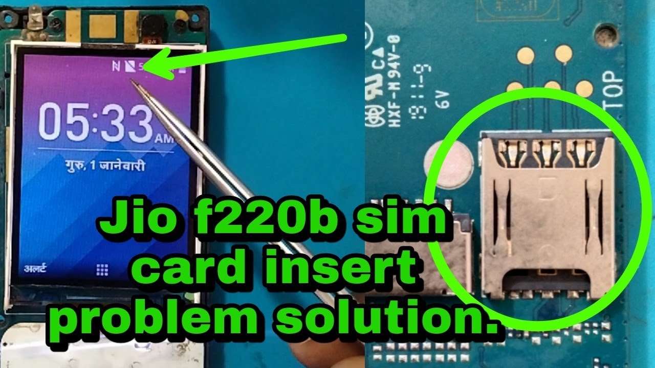 Jio f220b Insert sim problem solution || sim not working problem solution