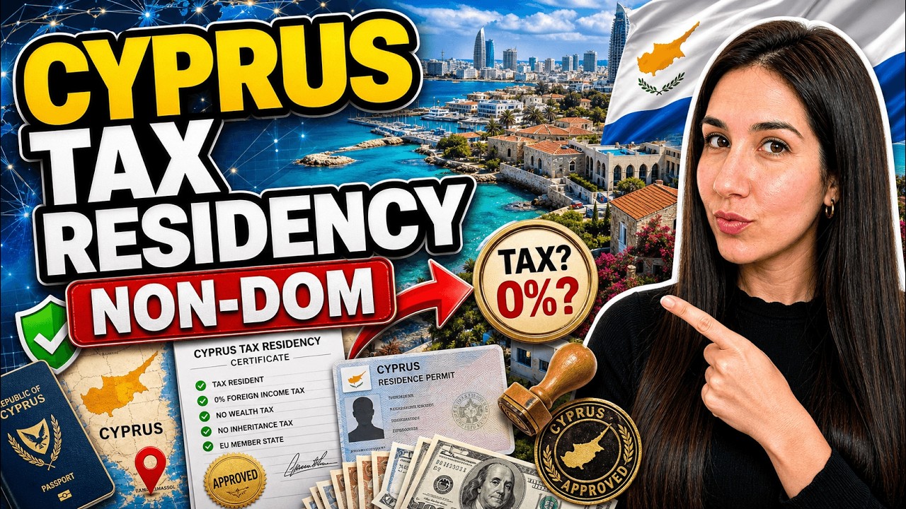 Cyprus Tax Residency with Just 2 Months/Year 🇨🇾 | Non-Dom, Residency, Banking & More