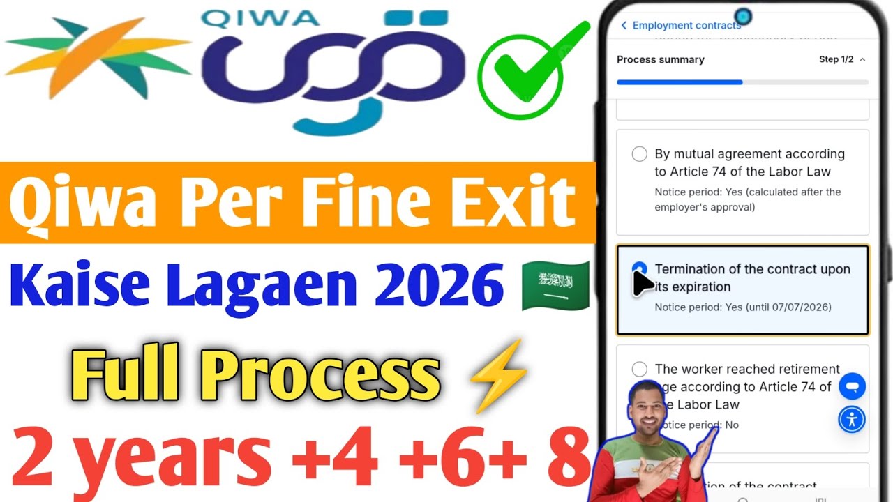 How to Apply for Final Exit Qiwa 2026 | Saudi Arabia New Rules for Final Exit Contract Termination🇸🇦
