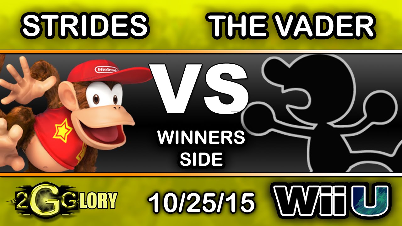 2GGlory &ndash; Strides (Diddy Kong) Vs. The Vader (Game & Watch) Winners Side - Smash Wii U