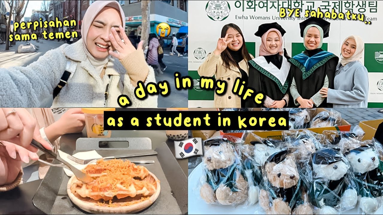 A DAY IN MY LIFE 🇰🇷 AS A STUDENT IN KOREA: KE WISUDA, STAYCATION, SHOPPING, LAST VLOG W/ TEMEN2😭