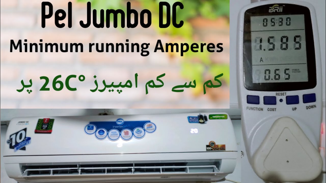 Pel Jumbo DC [1.5 ton ] Minimum Amperes on 26C°