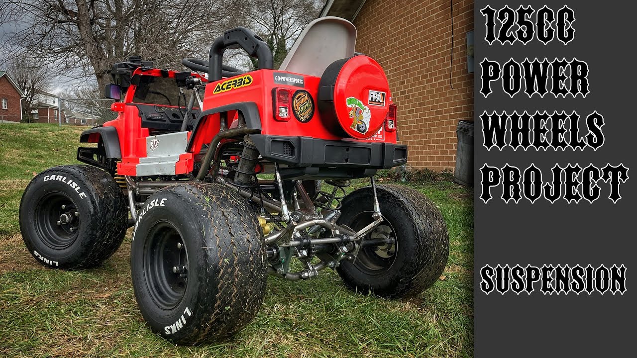 125cc Power Wheels Jeep Part 2 - Suspension