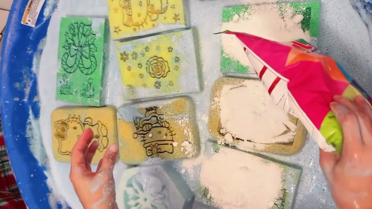 Смесь, выливаю много пены для стирки, так приятно! #asmr #asmrsounds #oddlysatisfying #satisfying