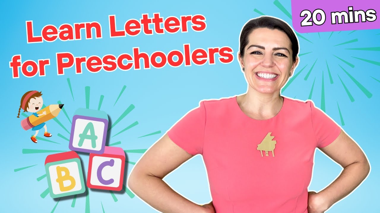 Learn the Alphabet & Letters - Educational Nursery Rhymes for Preschool | Toddler Learning Video