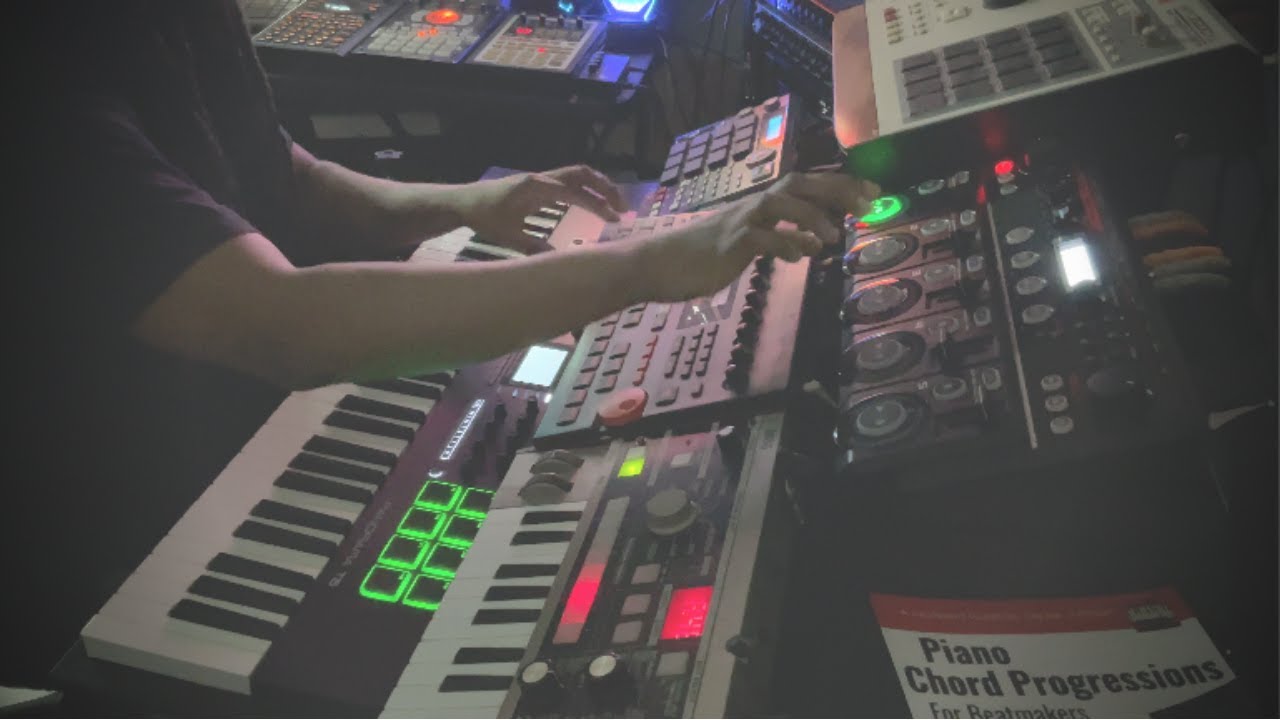 I used Boss RC505 as a Sampler Machine