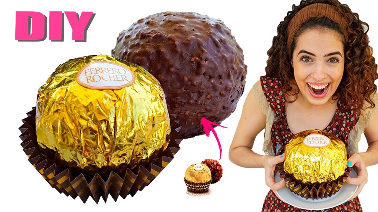 DIY PÁSCOA: FERRERO ROCHER GIGANTE !!! | Paula Stephânia