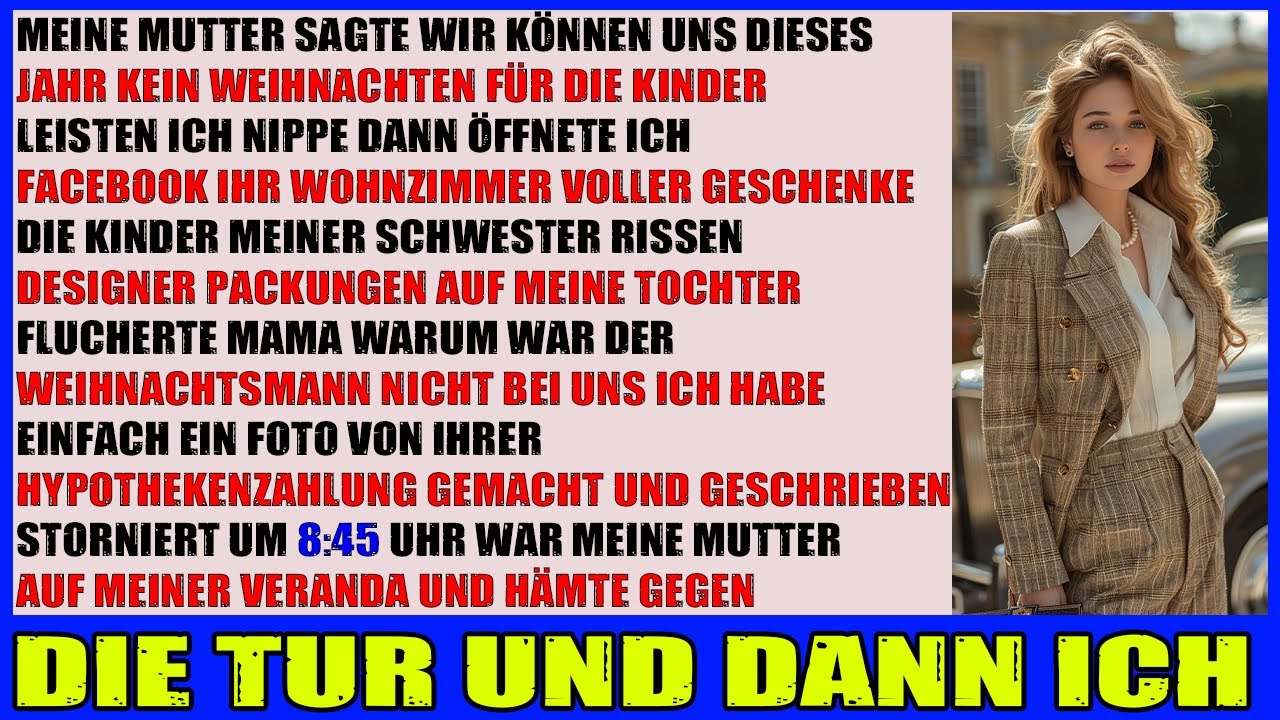 Mama sagte Dieses Jahr können wir uns kein Weihnachten für die Kinder leisten Ich nickte Dann
