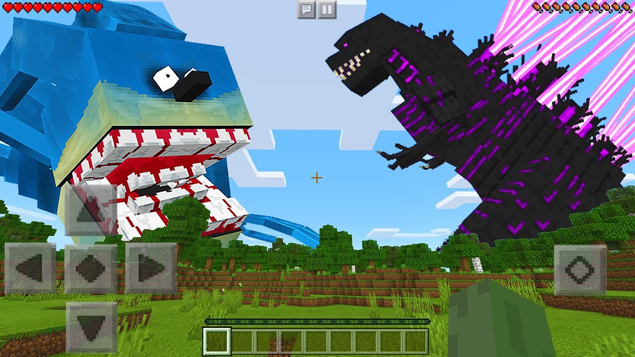I Found SHIN GODZILLA vs SHIN SONIC in Minecraft Pocket Edition...
