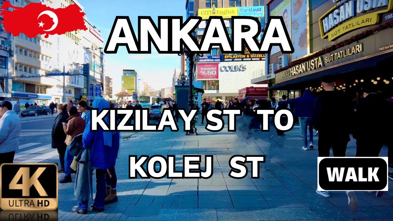 トルコの首都アンカラの地下鉄Kızılay駅からKolej駅までの散歩＃トルコ,＃アンカラ,＃地下鉄