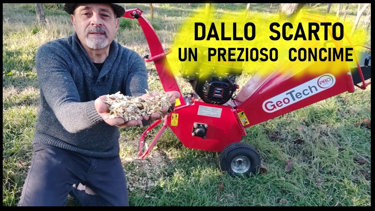 BIOTRITURATORE ... trasforma lo scarto della potatura in prezioso concime organico