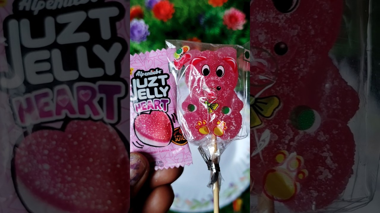 teddy bear Candy and heart jelly