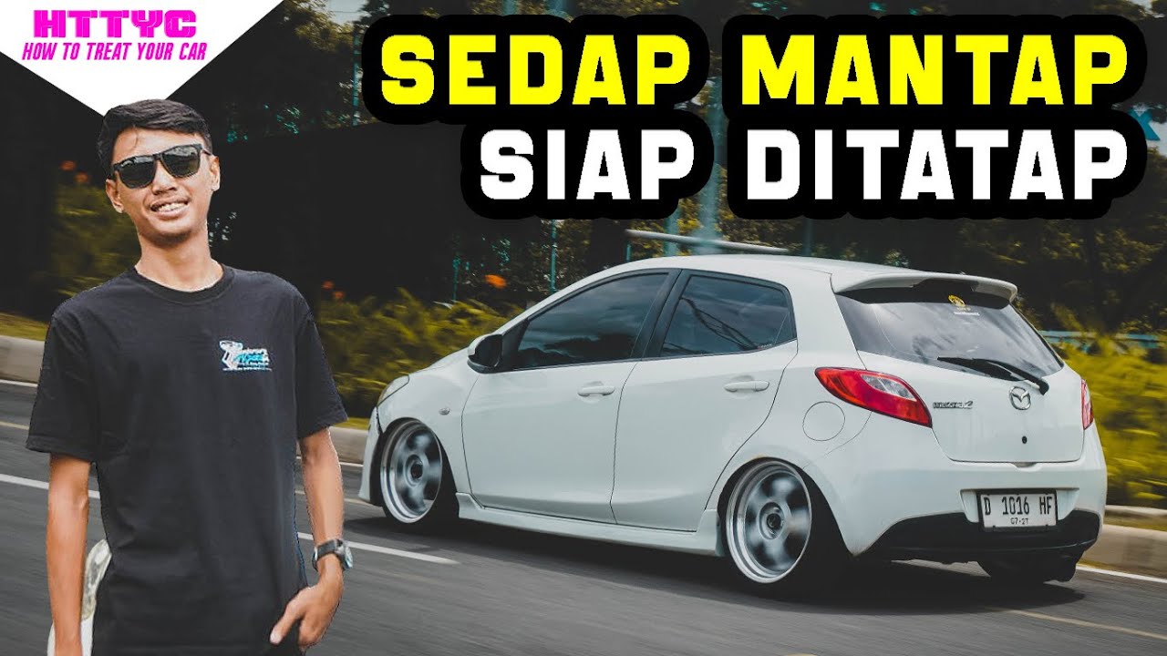 MELEWATI EKSPEKTASI !! SLAMMED MAZDA INI ! GIL4AA !! // MODIFIKASI MAZDA 2 NON SKYACTIV