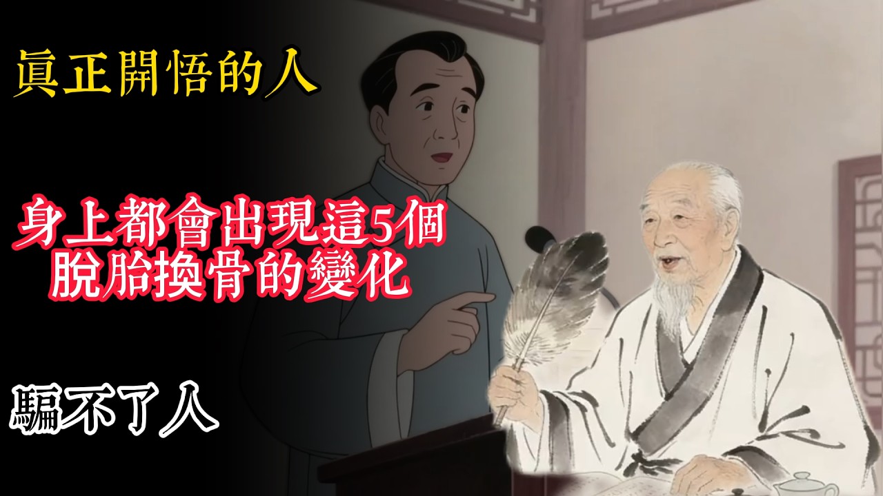 真正開悟的人，身上都會出現這5個脫胎換骨的變化，騙不了人