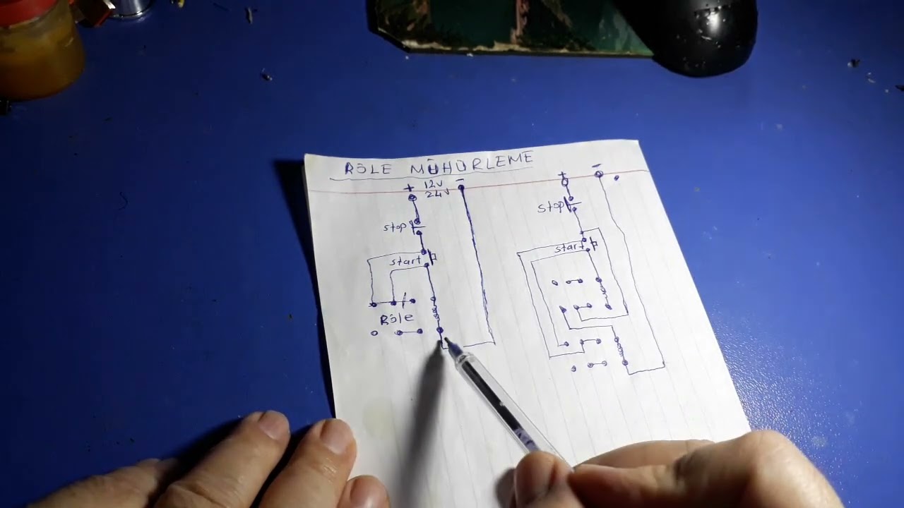 Röle mühürleme nedir .nasıl yapılır .devre çizimi ve anlatımı