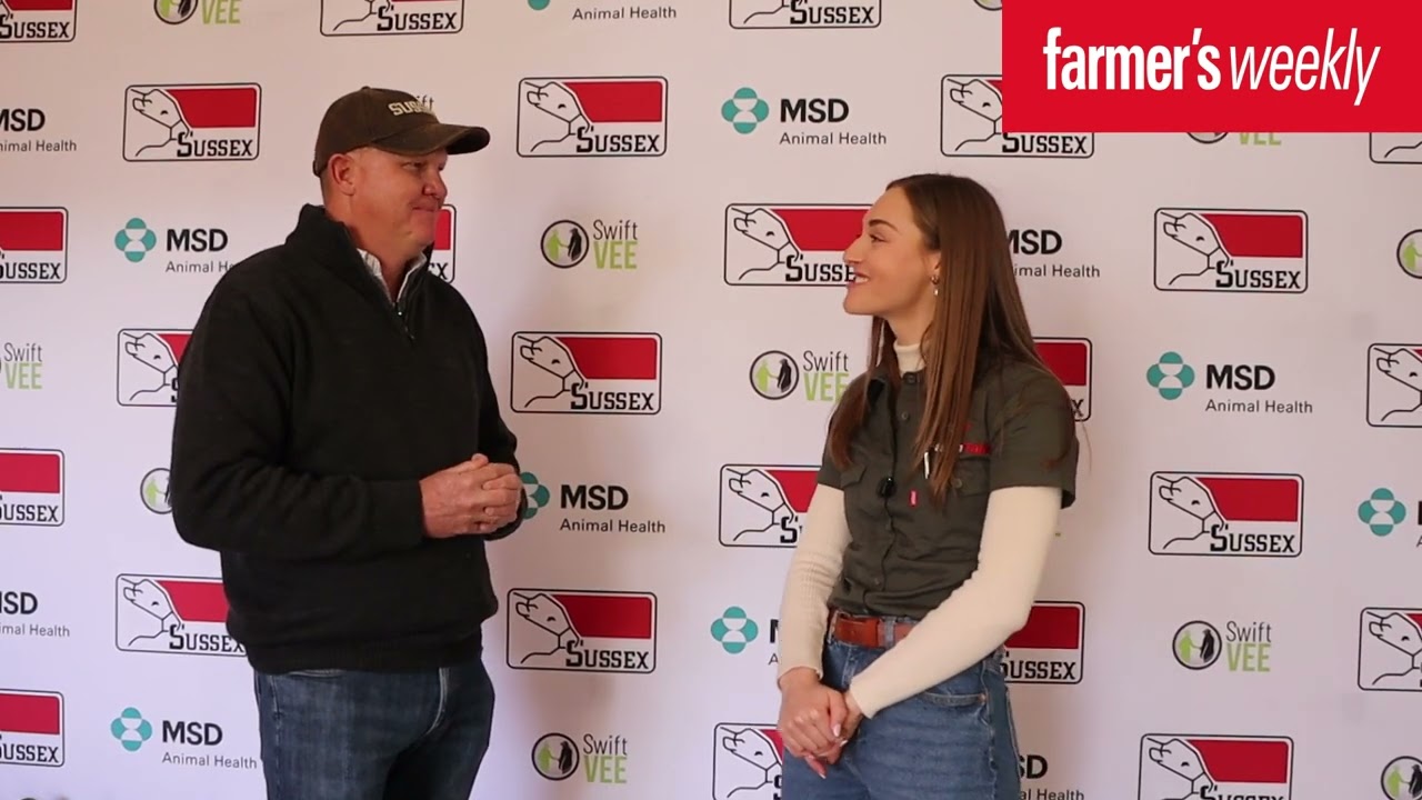 Opportunity to chat with the president of the Sussex Cattle Breeders Society during their nationals.