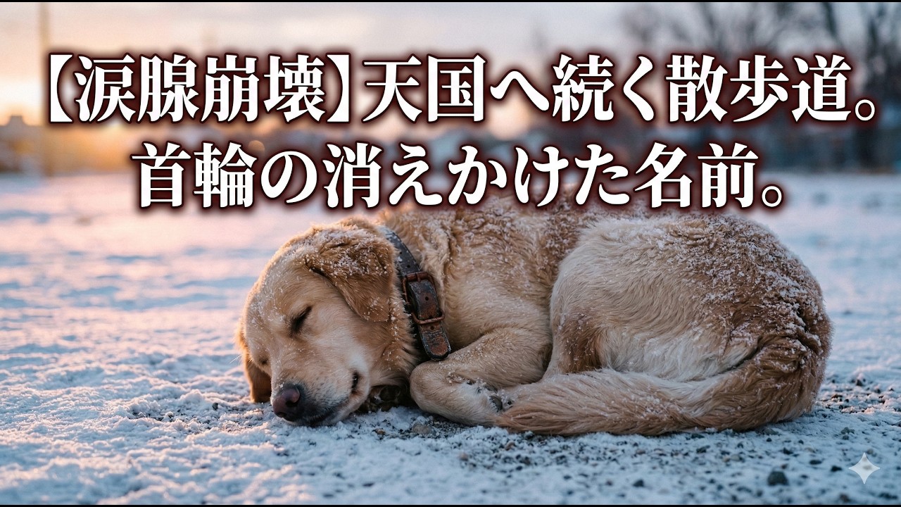 【涙腺崩壊】迷子の犬、レオの悲しい物語