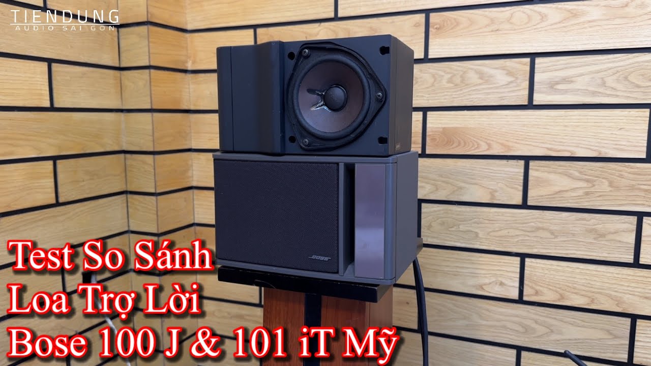 Test so sánh 2 mẫu loa trợ lời Bose 101iT và 100J hàng bãi Mỹ | Hỗ trợ dàn âm thanh bãi