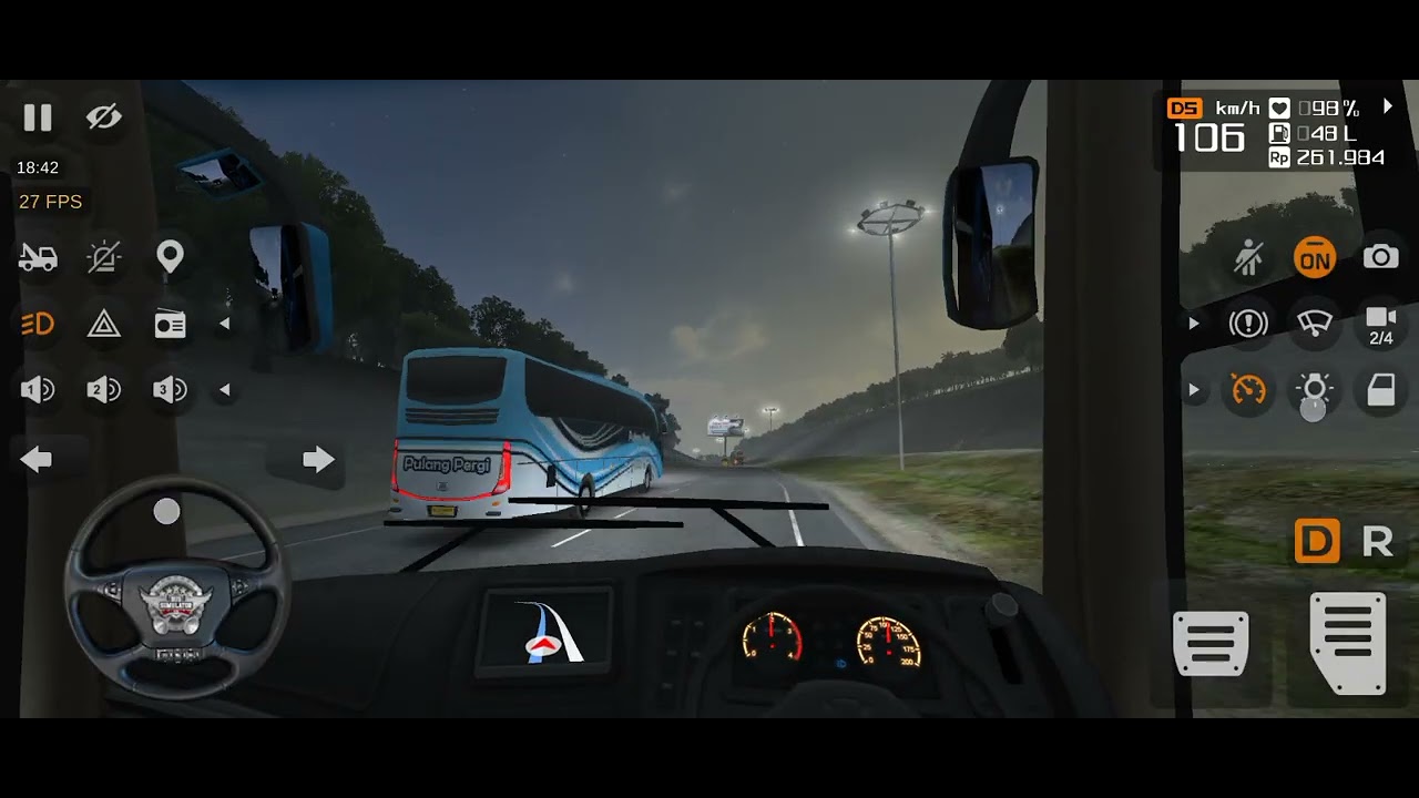 My first video bus simulator Indonesia #sanchore_aaal_gamer