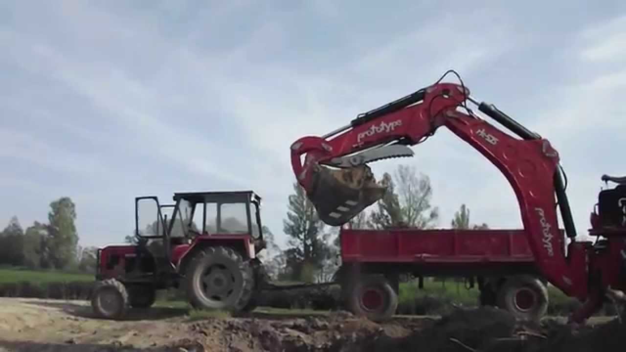 Rk   525 homemade backhoe dig 1