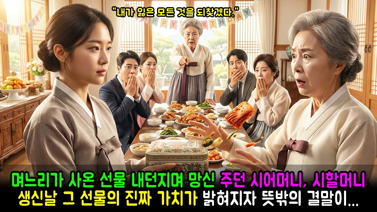 며느리가 사온 선물 내던지며 망신 주던 시어머니, 시할머니 생신날 그 선물의 진짜 가치가 밝혀지자 뜻밖의 결말이... | 반전사연 | 감동사연 | 노후사연 | 막장사연