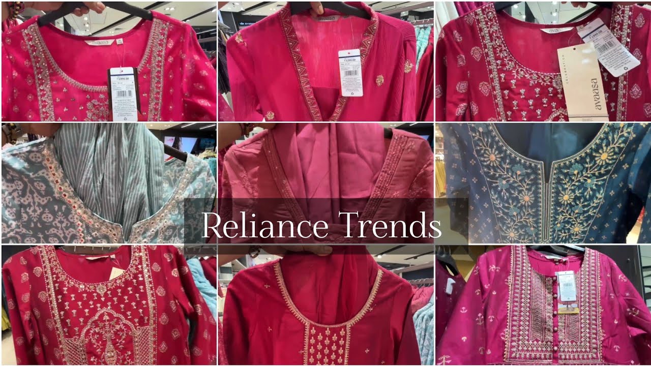Reliance Trends Latest Summer Kurtis & Festive Collection | Trends New Arrivals.