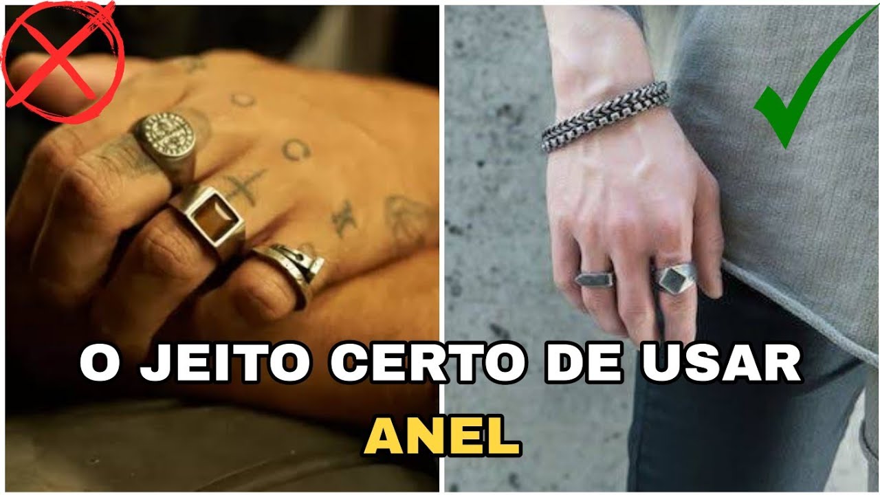 COMO USAR ANEL MASCULINO
